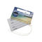 Cartão de etiqueta de suspensão cortado plástico laminado da bagagem do cartão do PVC do furo CMYK de Pounching