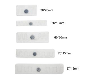 a lavanderia adesiva Rfid do material de matéria têxtil da etiqueta da roupa de 56*20mm/frequência ultraelevada etiqueta