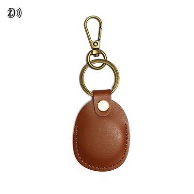 Chave de chave em relevo personalizada resistente à água 13,56MHz NFC Key Tag Leather Keyfob Wearable NFC RFID Keyfob