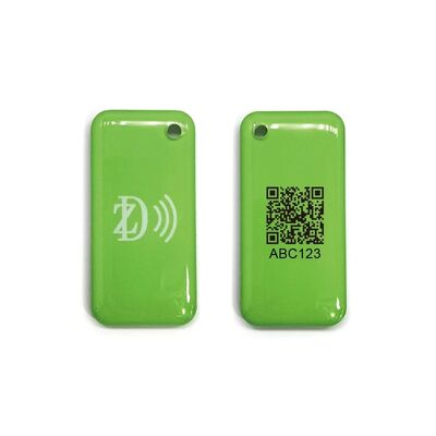 Waterproof Custom Design Programmable MIFARE Classic EV1 1K/4K NFC RFID Epoxy Keychain for Access Control Key Tag