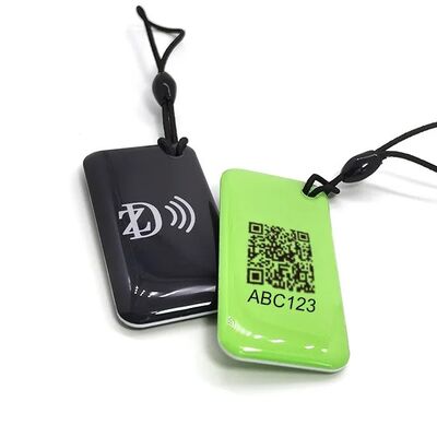 Design personalizado impermeável Programável MIFARE Classic EV1 1K / 4K NFC RFID Epoxy Keychain para Access Control Key Tag