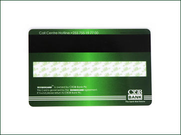 Cartão de adesão de alta frequência de PVC, cartões personalizados de Mag Stripe, acabamento fosco.