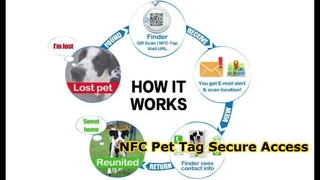 Etiqueta RFID epóxi para animais de estimação