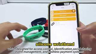pulseira de silicone rfid